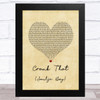 Soulja Boy Crank That (Soulja Boy) Vintage Heart Song Lyric Art Print