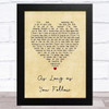 Fleetwood Mac As Long as You Follow Vintage Heart Song Lyric Art Print