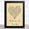 Beth Hart Thank You For My Life Vintage Heart Song Lyric Art Print