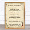 The Beatles Carry That Weight Song Lyric Music Wall Art Print