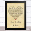 Johnny Mathis When A Child Is Born Vintage Heart Song Lyric Art Print