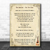 The Beatles For You Blue Song Lyric Music Wall Art Print