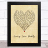 Jim Gilstrap Swing Your Daddy Vintage Heart Song Lyric Art Print