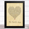 Neil Sedaka The Miracle Song Vintage Heart Song Lyric Art Print