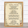 The Beatles Hold Me Tight Song Lyric Music Wall Art Print