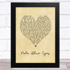 Velvet Underground Pale Blue Eyes Vintage Heart Song Lyric Art Print