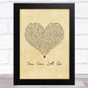 Crystal Shawanda You Can Let Go Vintage Heart Song Lyric Art Print