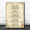 The Beatles If I Fell Song Lyric Music Wall Art Print