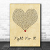 Lucy Spraggan Fight For It Vintage Heart Song Lyric Art Print
