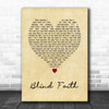 Chase & Status Blind Faith Vintage Heart Song Lyric Art Print