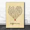 Ginuwine Differences Vintage Heart Song Lyric Art Print