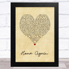 Elton John Home Again Vintage Heart Song Lyric Art Print