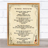 The Beatles Martha My Dear Song Lyric Music Wall Art Print