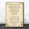 The Beatles Mean Mr Mustard Song Lyric Music Wall Art Print