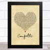 Little Mix Confetti Vintage Heart Song Lyric Art Print