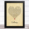 Pink Floyd Echoes Vintage Heart Song Lyric Art Print