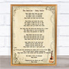 The Beatles Sexy Sadie Song Lyric Music Wall Art Print