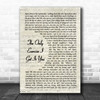 Paul Heaton + Jacqui Abbott The Only Exercise I Get Is You Vintage Script Song Lyric Art Print