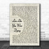 Tim McGraw Live Like You Were Dying Vintage Script Song Lyric Art Print