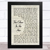 McFly Five Colours In Her Hair Vintage Script Song Lyric Art Print