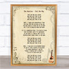 The Beatles Tell Me Why Song Lyric Music Wall Art Print