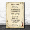 The Beatles Tell Me Why Song Lyric Music Wall Art Print