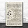 Cher Just Like Jesse James Vintage Script Song Lyric Art Print