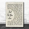 Jackie Hibbard Fool For Your Love Vintage Script Song Lyric Art Print