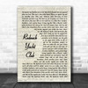 Craig Morgan Redneck Yacht Club Vintage Script Song Lyric Art Print