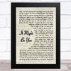 Stephen Bishop It Might Be You Vintage Script Song Lyric Art Print