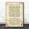 The Beatles The Night Before Song Lyric Music Wall Art Print