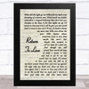 Andrea Bocelli Return To Love Vintage Script Song Lyric Art Print Andrea Bocelli Return To Love Vintage Script Song Lyric Art Print