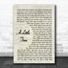 The Beautiful South A Little Time Vintage Script Song Lyric Art Print