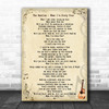 The Beatles When I'm Sixty Four Song Lyric Music Wall Art Print