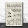 Tracy Chapman Fast Car Vintage Script Song Lyric Art Print