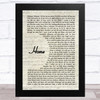 Edward Sharpe & The Magnetic Zeros Home Vintage Script Song Lyric Art Print