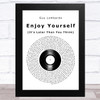 Guy Lombardo Enjoy Yourself (Its Later Than You Think) Vinyl Record Song Lyric Art Print