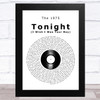 The 1975 Tonight (I Wish I Was Your Boy) Vinyl Record Song Lyric Art Print