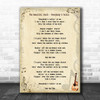 The Beautiful South Everybody's Talkin Song Lyric Music Wall Art Print