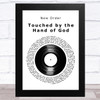 New Order Touched by the Hand of God Vinyl Record Song Lyric Art Print