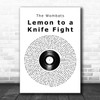 The Wombats Lemon to a Knife Fight Vinyl Record Song Lyric Art Print