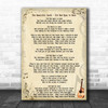 The Beautiful South Old Red Eyes Is Back Song Lyric Music Wall Art Print