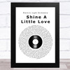 Electric Light Orchestra Shine A Little Love Vinyl Record Song Lyric Art Print