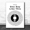 Elbow On A Day Like This Vinyl Record Song Lyric Art Print