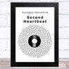 Avenged Sevenfold Second Heartbeat Vinyl Record Song Lyric Art Print