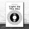 The Prodigy Light Up The Sky Vinyl Record Song Lyric Art Print