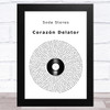 Soda Stereo Corazón Delator Vinyl Record Song Lyric Art Print