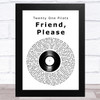 Twenty One Pilots Friend, Please Vinyl Record Song Lyric Art Print