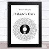 Alison Moyet Nobody's Diary Vinyl Record Song Lyric Art Print