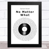 Calum Scott No Matter What Vinyl Record Song Lyric Art Print